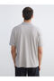 Gray Polo Neck Pike Men's T-Shirt - 4
