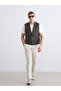 Standard Fit Linen Look Men's Trousers