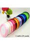 Set of 20 Satin Ribbon Rolls – 1.3cm Wide x 25 Yards Each – 20 Assorted Colors – Perfect for G - 3