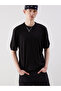 Esvab • Modern & Distinctive Zero Roba Collar Short Sleeve Men's Knitwear Sweater - 2