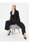 Women's Trench Coat Short Women's Trench Coat Black Lined Hijab Trench Coat Waist Tie Front Tie - 2