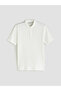 Polo Neck Combed Cotton Men's T-Shirt - 5