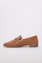 Tan Genuine Leather Buckle Light Sole Quality Women's Ballet Shoes Tg0965726160002421 - 3