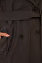 5918 معطف طويل بياقة مزدوجة - C. بني - 5