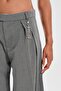 Women's Logo Metal Accessory Detailed Design Trousers - 7