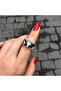 Baphomet Face Adjustable Ring - 2