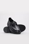 Black Genuine Leather Thermo Sole Women's Casual Shoes Tg092462614063833