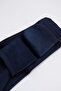 Dark Navy Blue Girls' Decorative Pocket Plush Extra Thick Winter Leggings - 3