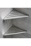 Gkd 2 Pieces Triangular Stainless Steel Bathroom Corner Shelf, Shampoo Holder Soap Dish Set for Shower Cabin Corner - 3