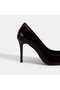 Women's Burgundy Leather Stiletto - 6