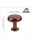 Vera Matte Bronze Button Handle Luxury Country Kitchen Furniture Cabinet Drawer Handle - 3