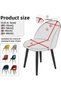 Jacquard Fabric Bowknot Pattern Oval Chair Cover. Elastic, Washable, Stretchable Chair Cover, 1 Piece - 5