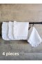 11 Ct Ruffled Kitchen & Dishcloth Suitable for Etamine Embroidery 100% Cotton 35X35 cm (4 Pieces)