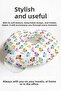 Colorful Owl Patterned Neck Pillow - White Children's & Adult Travel Pillow with Cute Figures - 7