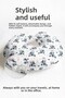 Cute Koala Patterned Cotton Neck Pillow - Pastel Gray Pink Kids & Adults Travel Pillow - 3