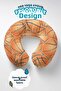 Basketball Themed Cotton Neck Pillow - Orange Grey Adult Travel Pillow - 7