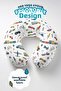 Cotton Neck Pillow with Vehicle Figure - Colorful Vehicle Patterned Travel Pillow for Children & Adults - 5