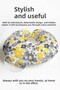 Yellow Gray Floral Ergonomic Neck Pillow - Modern Striped Soft Gray Yellow Travel Pillow