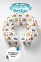 Construction Vehicles Patterned Cotton Neck Pillow - Line Art Style Colorful Kids & Adults Travel Pillow - 3