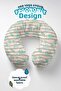 Nautical Themed Ergonomic Neck Pillow - Mint Beige Travel Pillow with Marine Stripes - 5