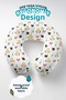 Cute Animal Patterned Cotton Neck Pillow - Colorful Mint Yellow Pink Travel Pillow - 5