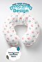 Crown Patterned Cotton Neck Pillow - Princess Theme Pink Gray Children & Adult Travel Pillow - 5