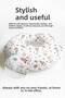 Cute Astronaut Dinosaur Pattern Neck Pillow - Kids & Adults Pastel Green Cream Travel Pillow - 4