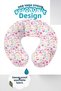 Pink Flamingo Cotton Neck Pillow - Colorful Floral Pattern Kids & Adult Travel Pillow - 3
