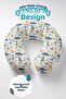 Kids & Adults Dinosaur Pattern Neck Pillow - Fun Yellow Green Blue Soft Travel Pillow - 7