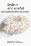 Colorful Rainbow Cloudy Neck Pillow - Cheerful Kids & Adults Yellow White Travel Pillow