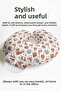 Safari Animal Themed Cotton Neck Pillow - Cute Giraffe Tiger Monkey Pattern Travel Pillow - 4