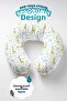 Giraffe Patterned Cotton Neck Pillow - Cute Cloud Yellow Blue Children & Adult Travel Pillow - 7