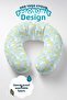Cute Rabbit Floral Neck Pillow - Pastel Yellow Blue Kids & Adults Travel Pillow - 7