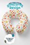 Colorful Autumn Leaves Neck Pillow - Pastel Orange Yellow Green Soft Travel Pillow - 2