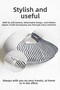 Modern Black and White Striped Neck Pillow - Minimalist Soft Gray White Travel Pillow