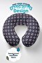Ergonomic Neck Pillow with Sailor Figure - Marine Themed Navy Blue Red Soft Travel Pillow - 3