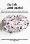 Cute Cat Cotton Neck Pillow - Pastel Pink Grey Kids & Adults Travel Pillow - 2