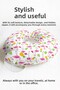 Tropical Flamingo Cotton Neck Pillow - Pineapple Leaf Pattern Pink Green Travel Pillow - 5