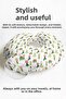 Cactus Patterned Cotton Neck Pillow - Soft Travel Pillow with Colorful Plant Motifs - 5
