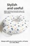 Nautical Themed Cotton Neck Pillow - Blue and White Children's & Adult Travel Pillow with Sailing Pattern - 7