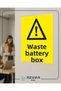 Waste Battery Box Sticker 20X28 cm - 3