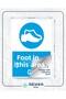 Wear Work Shoes in This Area 21X28Cm Work Safety Sticker - 2