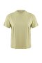 Yağ Yeşili-Gri 2'li Paket %100 Pamuk Basic Dik Yaka Örme T-Shirt TWOSS20TS1500 - 10