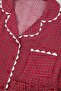 Bordo Ekose/Kareli Viskon Dokuma Pijama Takımı TBBAW26AI00037 - 4