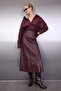 Bordo A Line/Çan Kesim Maxi Örme Etek TWOAW26ET00112