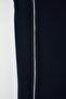 Lacivert Straight Fit Beyaz Biye Detaylı Örme Krep Büyük Beden Pantolon TBBAW26AR00005 - 6