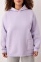 Lilac Embroidery Detailed Oversize/Loose Fit Knitted Plus Size Sweatshirt Tbbaw24Ao00018 - 4