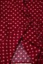 More Sustainable Bordo Puantiye Desenli Kruvaze Yaka Dokuma Pijama Takımı TBBAW24AI00027 - 3