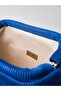 Heybes Women's Blue Pleated Clutch Handbag - 6