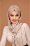 شال بونيه بتصميم فراشة مطوي باللون الذهبي الوردي